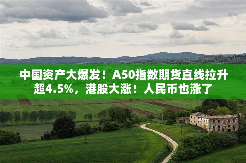 中国资产大爆发！A50指数期货直线拉升超4.5%，港股大涨！人民币也涨了