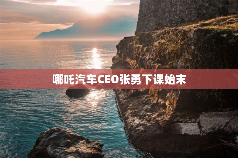 哪吒汽车CEO张勇下课始末