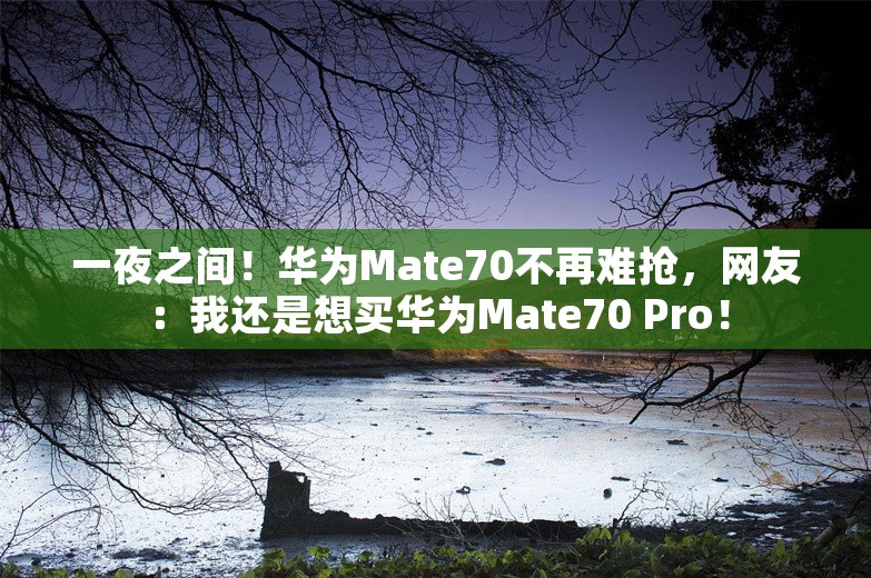 一夜之间！华为Mate70不再难抢，网友：我还是想买华为Mate70 Pro！