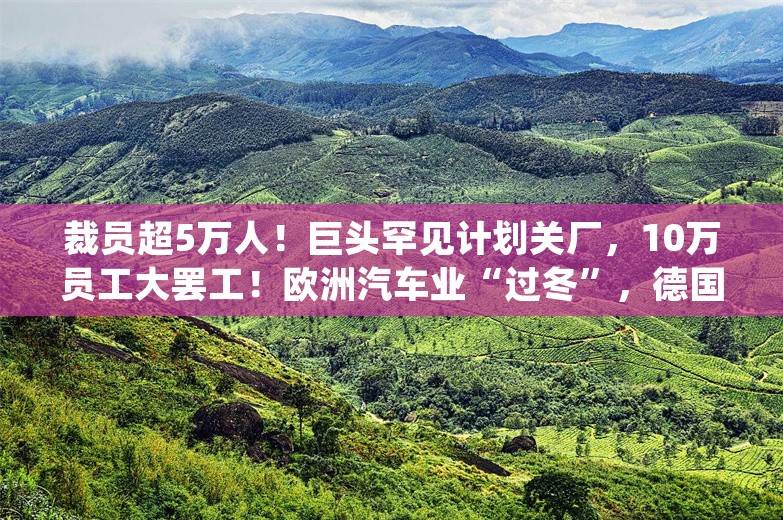 裁员超5万人！巨头罕见计划关厂，10万员工大罢工！欧洲汽车业“过冬”，德国总理也发话了