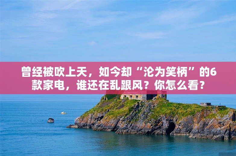 曾经被吹上天，如今却“沦为笑柄”的6款家电，谁还在乱跟风？你怎么看？