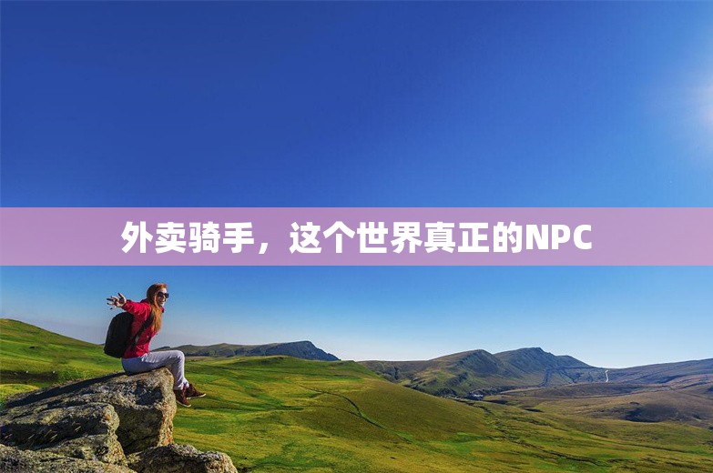 外卖骑手，这个世界真正的NPC