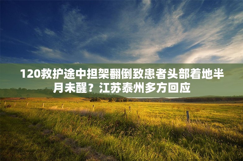 120救护途中担架翻倒致患者头部着地半月未醒？江苏泰州多方回应