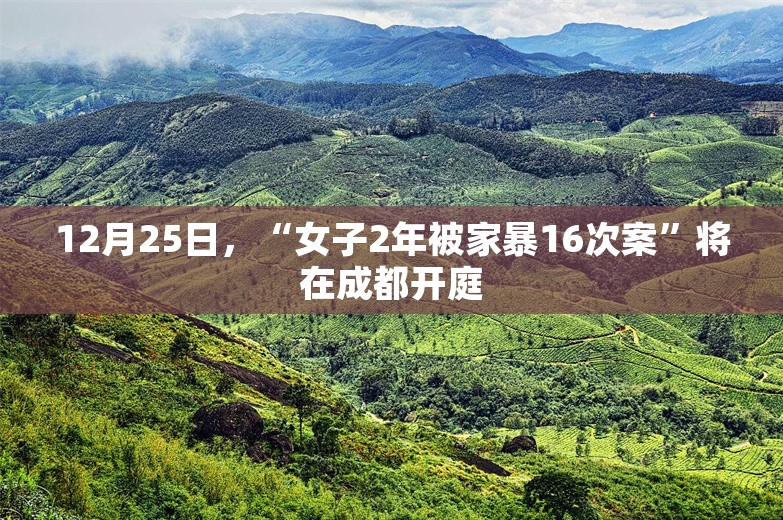 12月25日，“女子2年被家暴16次案”将在成都开庭