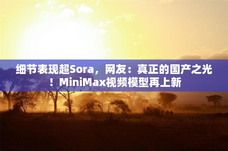 细节表现超Sora，网友：真正的国产之光！MiniMax视频模型再上新