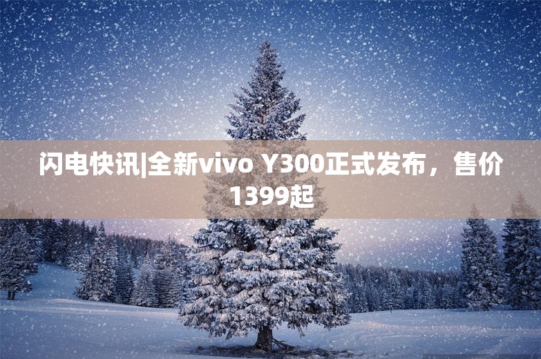 闪电快讯|全新vivo Y300正式发布，售价1399起