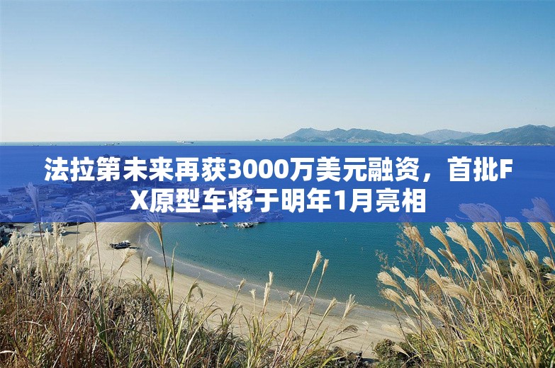 法拉第未来再获3000万美元融资，首批FX原型车将于明年1月亮相