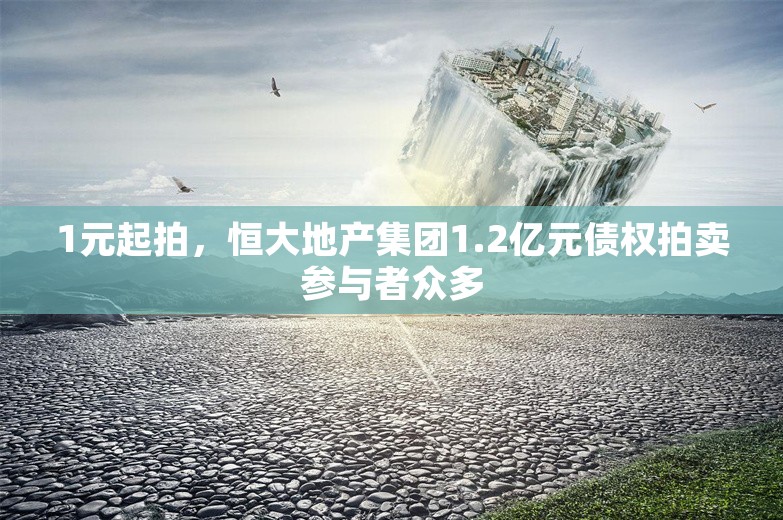 1元起拍，恒大地产集团1.2亿元债权拍卖参与者众多