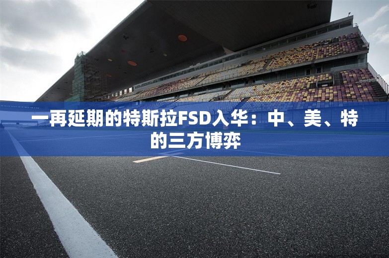 一再延期的特斯拉FSD入华：中、美、特的三方博弈