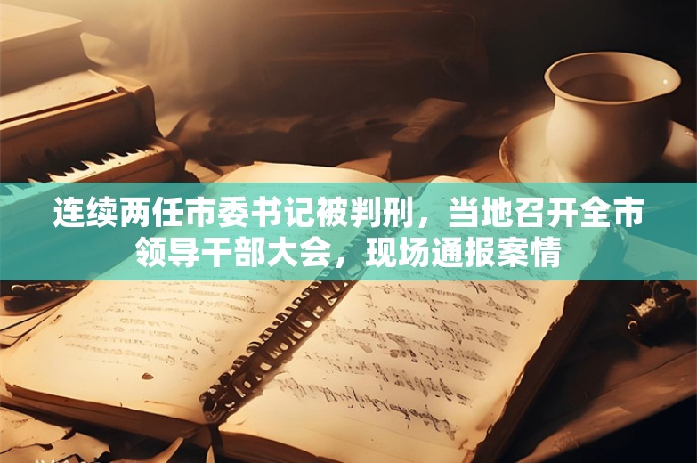 连续两任市委书记被判刑，当地召开全市领导干部大会，现场通报案情