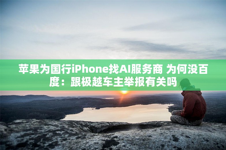 苹果为国行iPhone找AI服务商 为何没百度：跟极越车主举报有关吗