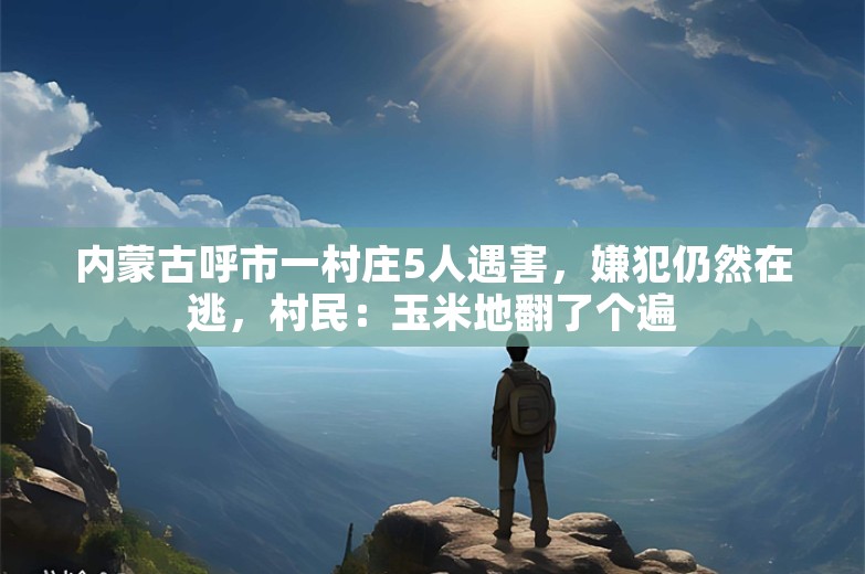 内蒙古呼市一村庄5人遇害，嫌犯仍然在逃，村民：玉米地翻了个遍