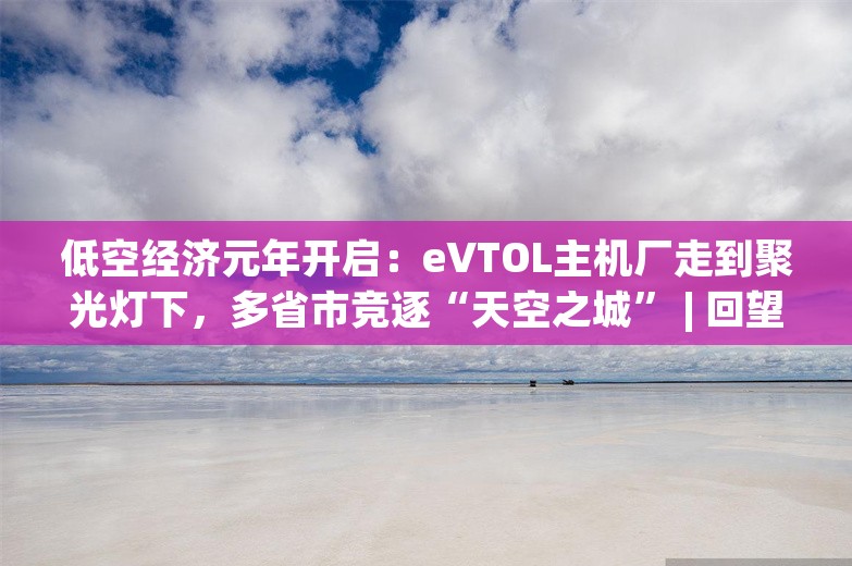 低空经济元年开启：eVTOL主机厂走到聚光灯下，多省市竞逐“天空之城” | 回望2024⑪