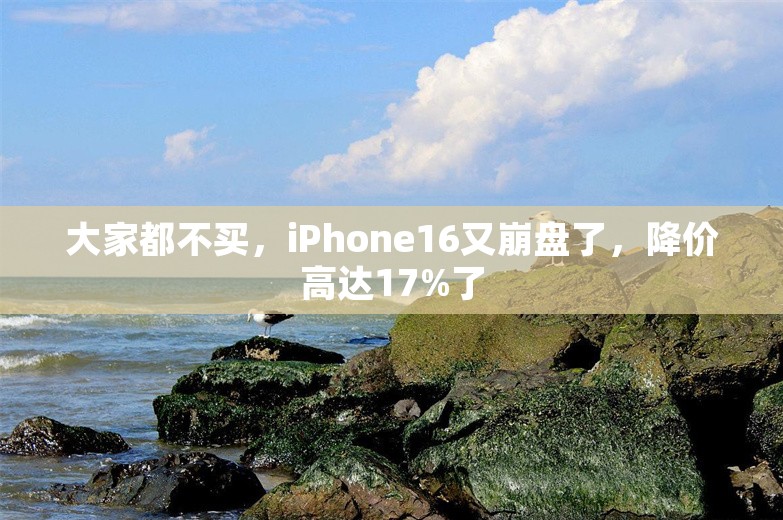 大家都不买，iPhone16又崩盘了，降价高达17%了