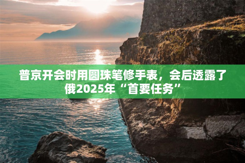 普京开会时用圆珠笔修手表，会后透露了俄2025年“首要任务”