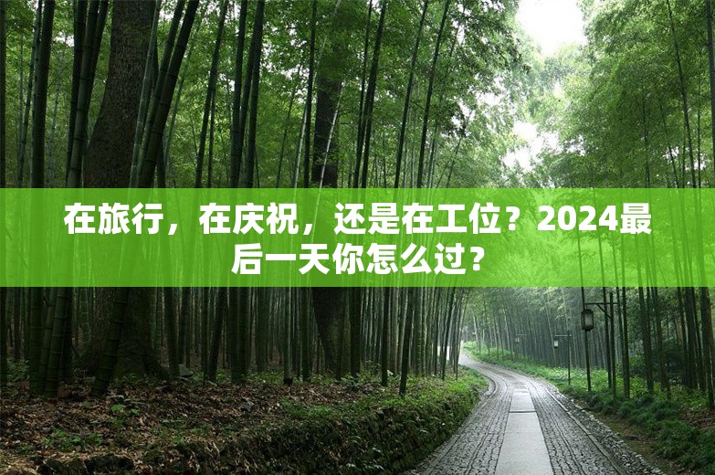 在旅行，在庆祝，还是在工位？2024最后一天你怎么过？