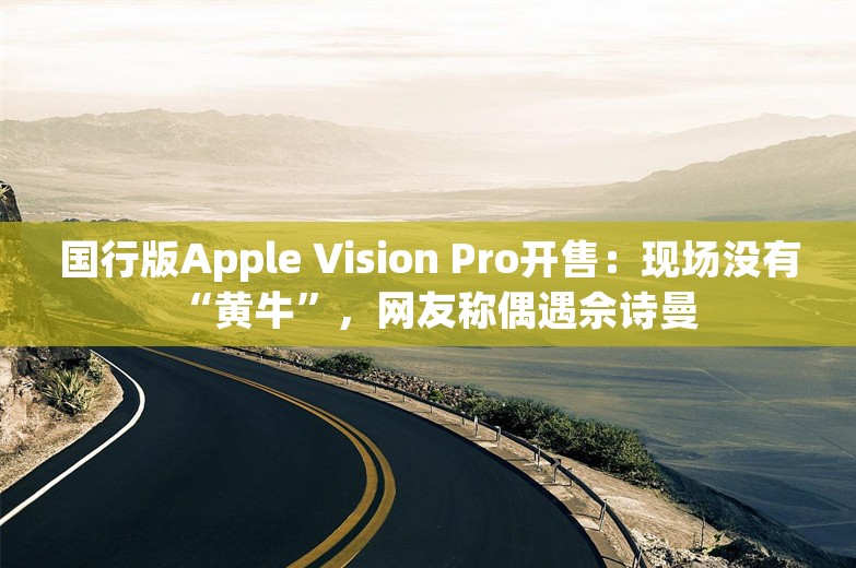 国行版Apple Vision Pro开售：现场没有“黄牛”，网友称偶遇佘诗曼