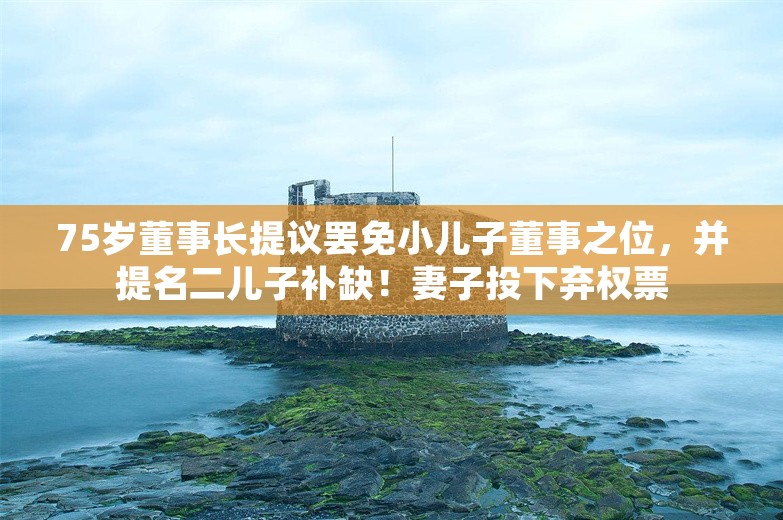 75岁董事长提议罢免小儿子董事之位，并提名二儿子补缺！妻子投下弃权票