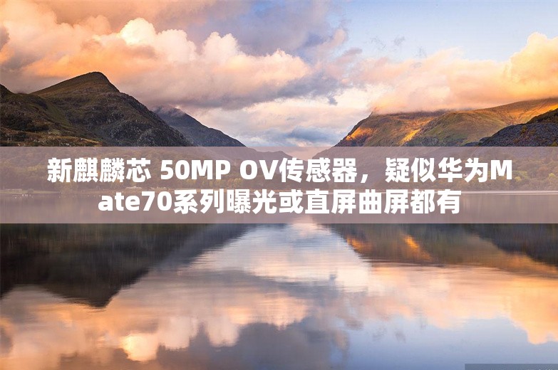 新麒麟芯 50MP OV传感器，疑似华为Mate70系列曝光或直屏曲屏都有