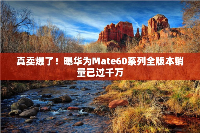 真卖爆了！曝华为Mate60系列全版本销量已过千万