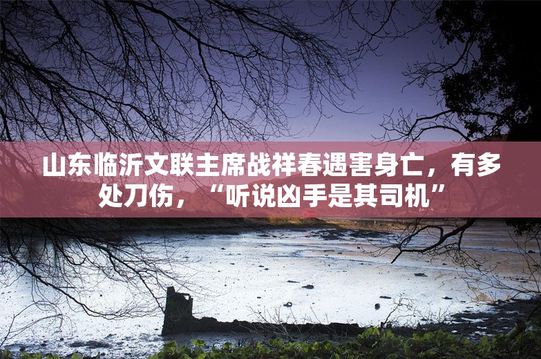 山东临沂文联主席战祥春遇害身亡，有多处刀伤，“听说凶手是其司机”