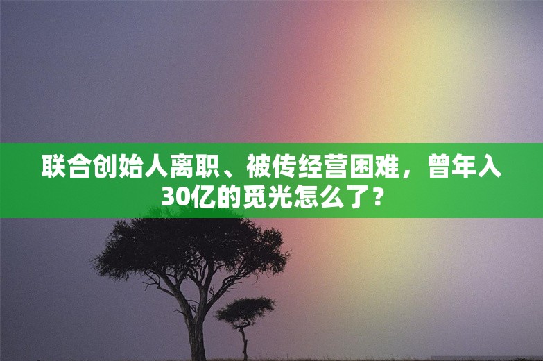 联合创始人离职、被传经营困难，曾年入30亿的觅光怎么了？