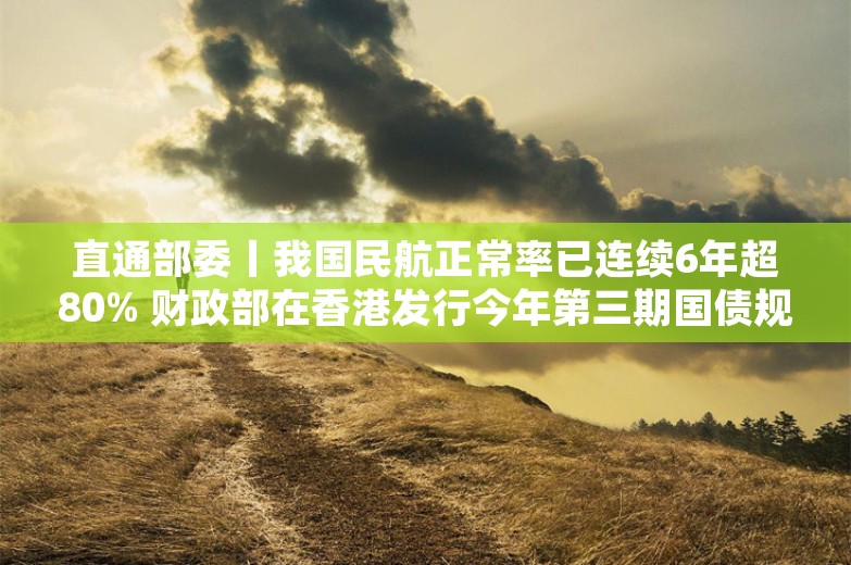 直通部委丨我国民航正常率已连续6年超80% 财政部在香港发行今年第三期国债规模90亿元