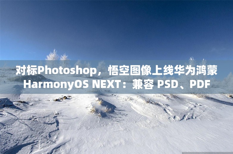 对标Photoshop，悟空图像上线华为鸿蒙HarmonyOS NEXT：兼容 PSD、PDF