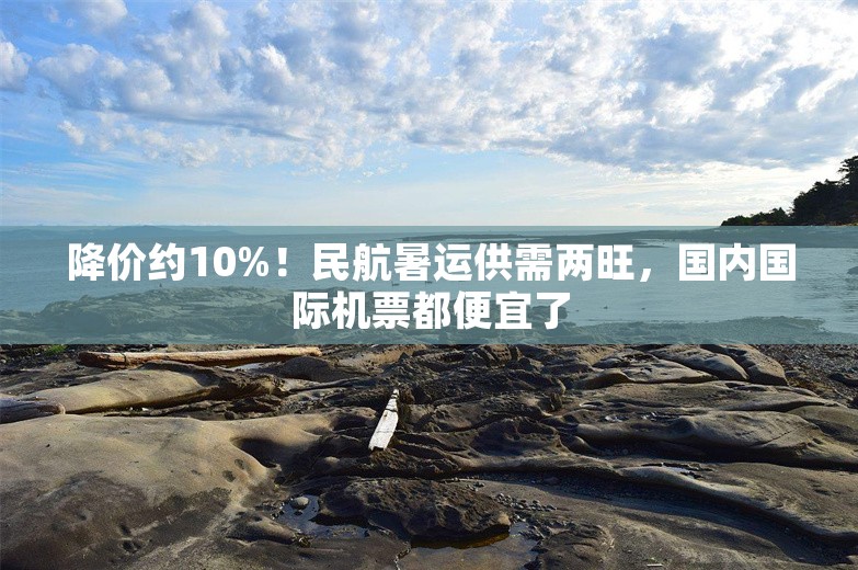 降价约10%！民航暑运供需两旺，国内国际机票都便宜了