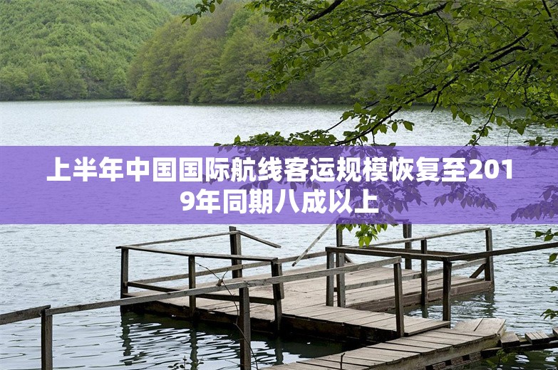 上半年中国国际航线客运规模恢复至2019年同期八成以上