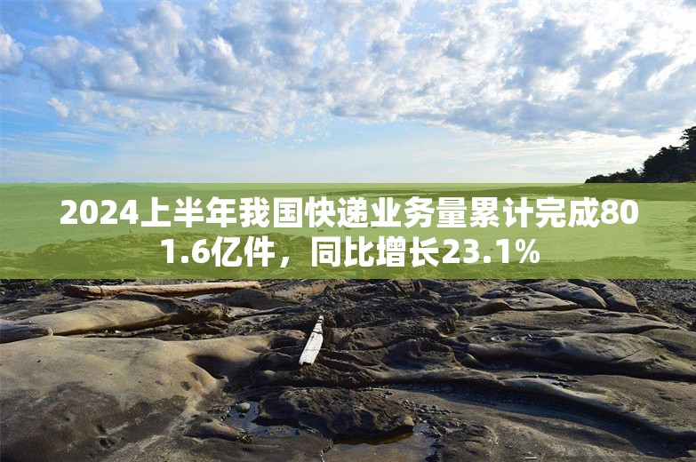 2024上半年我国快递业务量累计完成801.6亿件，同比增长23.1%