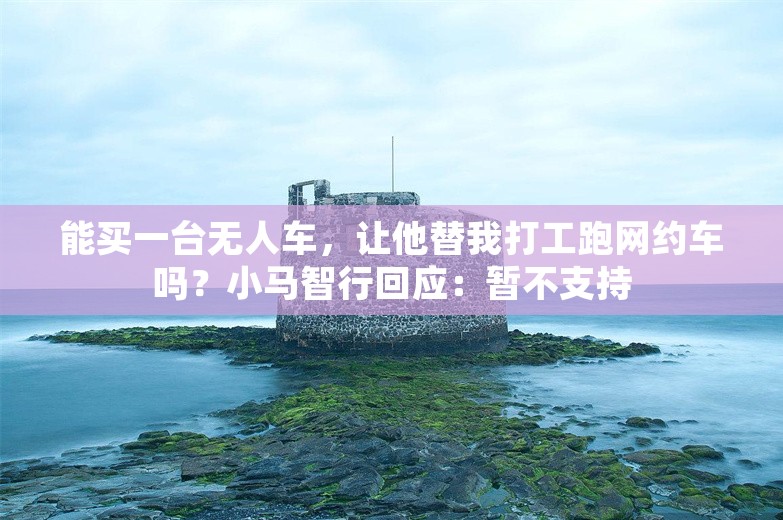 能买一台无人车，让他替我打工跑网约车吗？小马智行回应：暂不支持