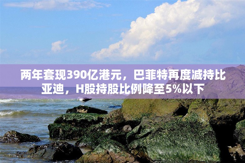 两年套现390亿港元，巴菲特再度减持比亚迪，H股持股比例降至5%以下