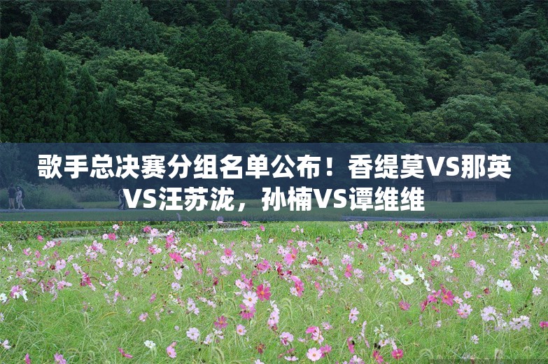 歌手总决赛分组名单公布！香缇莫VS那英VS汪苏泷，孙楠VS谭维维